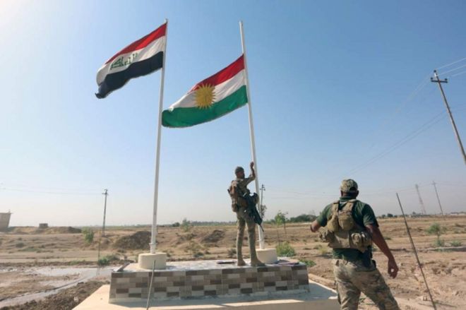 القوات العراقية تسيطر على سنجار بعد انسحاب البيشمركة 