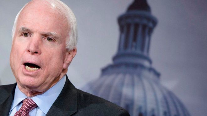 Aliyekuwa mgombea wa urais nchini Marekani John McCain apatikana na saratani ya ubongo