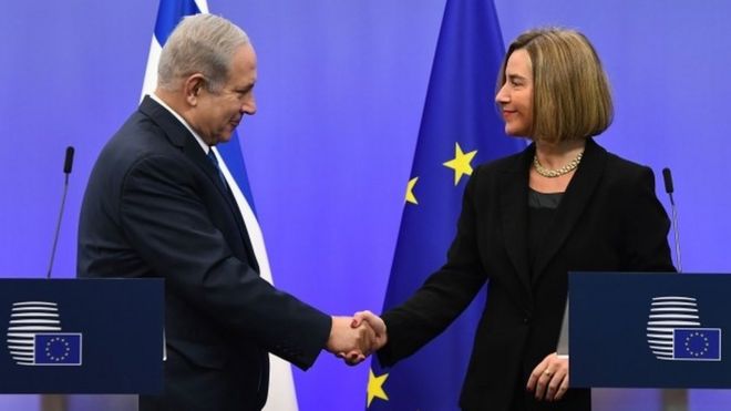 Netanyahu alikutana na Federica Mogherini mjini Brussels