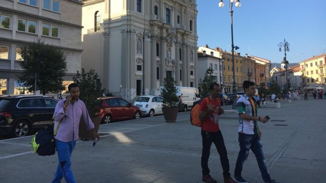 Migrants in Gorizia