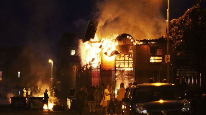 Belfast Falls Road fire