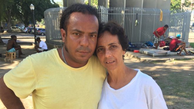 Jorge e Silvia, moradores de rua no Rio