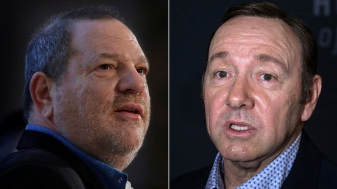 Harvey Weinstein and Kevin Spacey