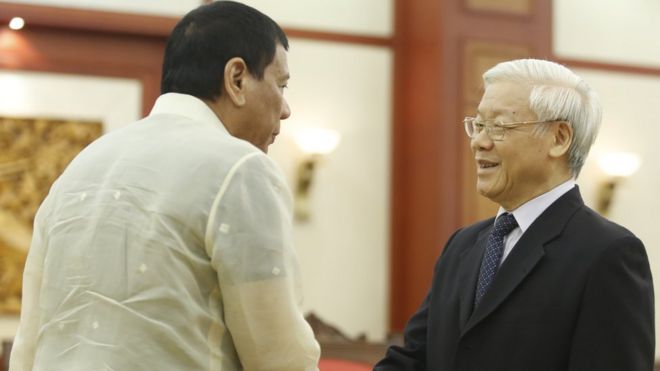 Duterte và Nguyễn Phú Trọng