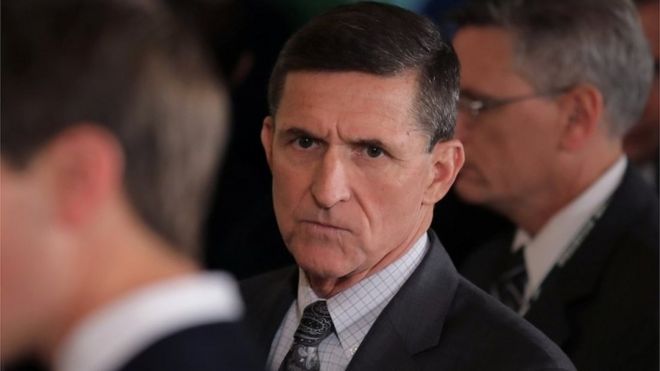 Former US national security advisor Michael Flynn, 14 February 2017