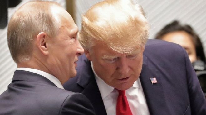 Vladimir Putin and Donald Trump met recently at a summit