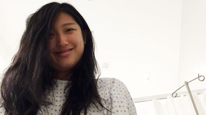 Elaine Chong in the clinic