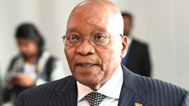 Aliyekuwa rais wa Afrika Kusini Jacob Zuma
