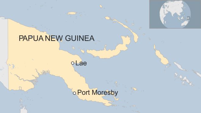 Map of Papua New Guinea