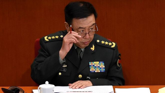 Tướng Phạm Trường Long của Trung Quốc trong một phiên họp Quốc hội Trung Quốc