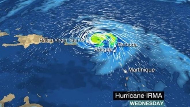 Hurricane Irma kinatajwa kuwa kitasababisha madhara makubwa kama ilivyokuwa kwa Hurricane Harvey