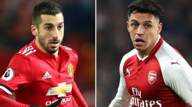 Henrikh Mkhitaryan na Alexis Sanchez