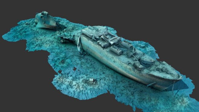 New 3D images of one of the world's best known World War Two dive sites have been released to the public.