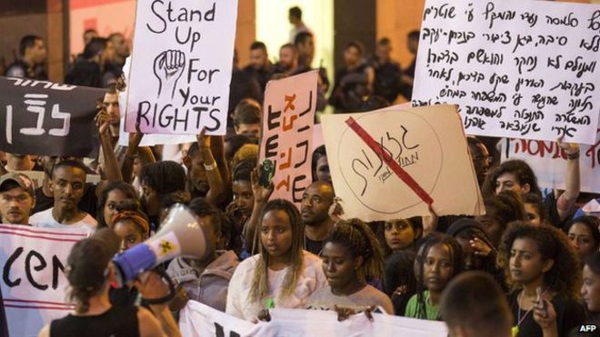Image result for ethiopian jews protests in israel