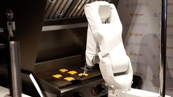 Image result for burger-flipping robot begins working in los angeles