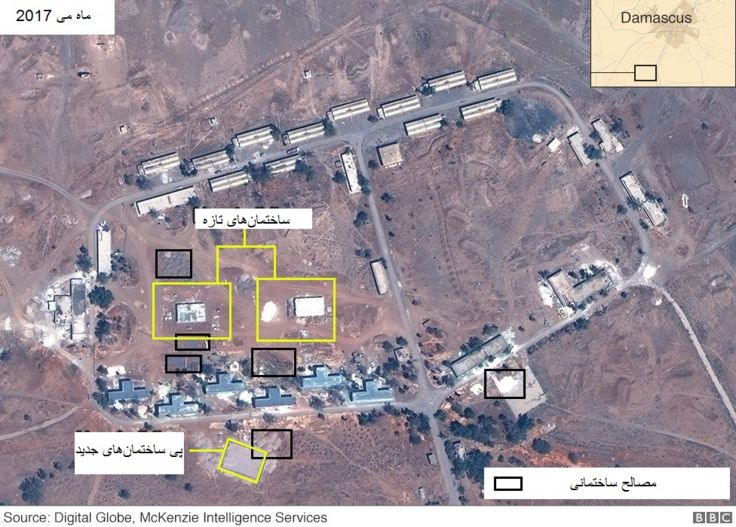تصاویر ماهواره‌ای از پایگاه در جنوب سوریه