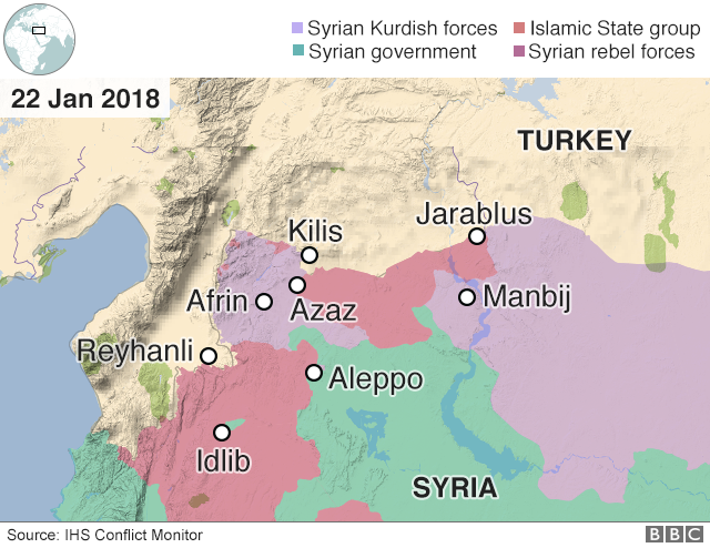 Syria offensive: Turkish troops ‘capture villages’ in Afrin… – KYPROS