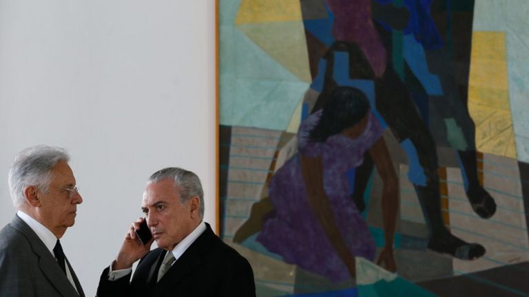 FHC e Temer, em foto de 2016