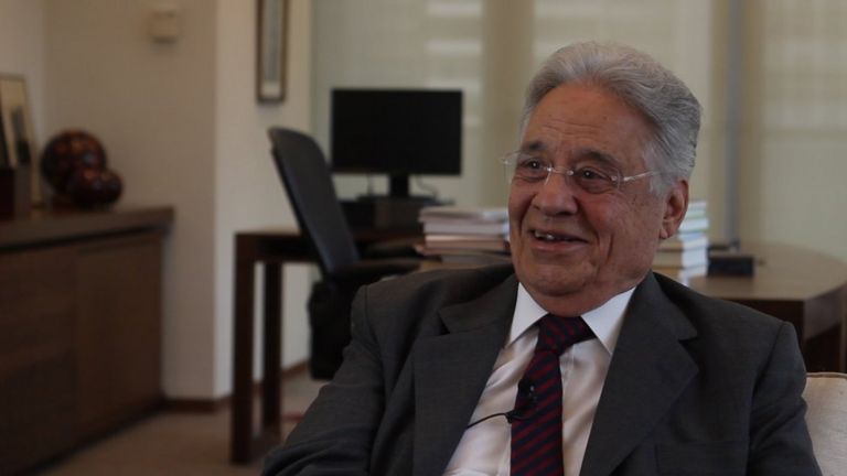 O ex-presidente Fernando Henrique Cardoso, em entrevistsa à BBC Brasil