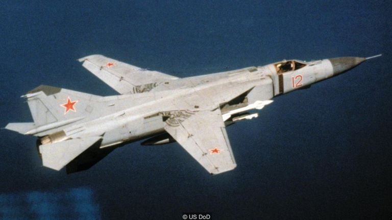 Rust's plane was intercepted by a MiG-23, a swing-wing Soviet fighter - but the pilot's report was ignored