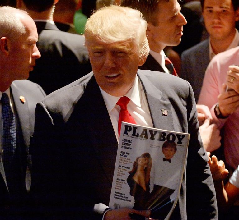 Tháng Ba 1990, ông Donald Trump lên bìa tạp chí Playboy