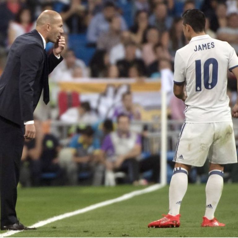 Zidane y James