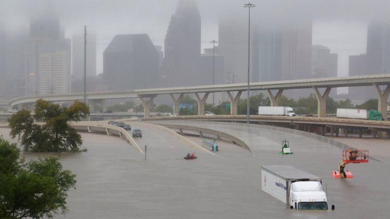 Inundaciones causadas por la tormenta Harvey en Houston, Texas.