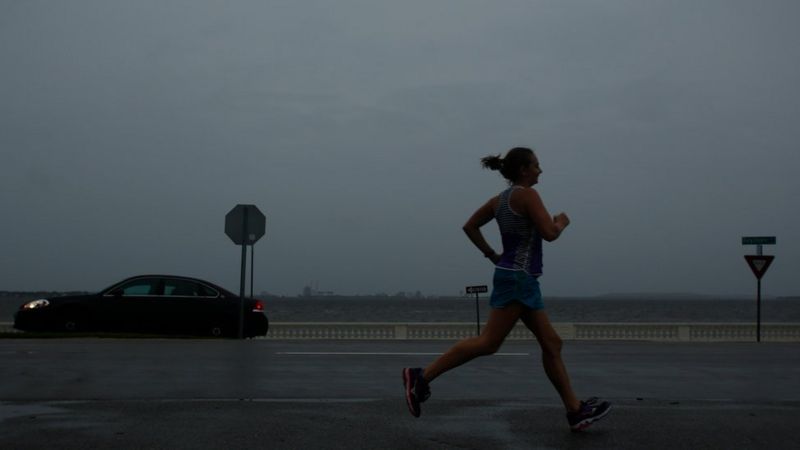 Persona corriendo en Tampa, Florida