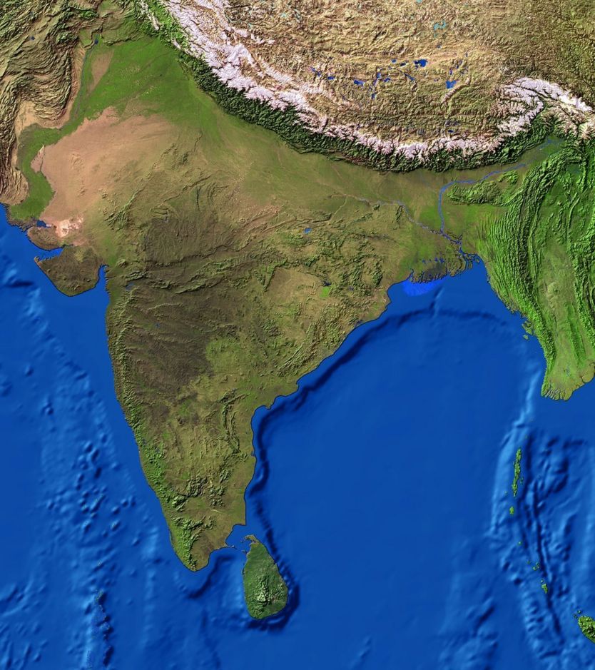 印度衛星地圖
