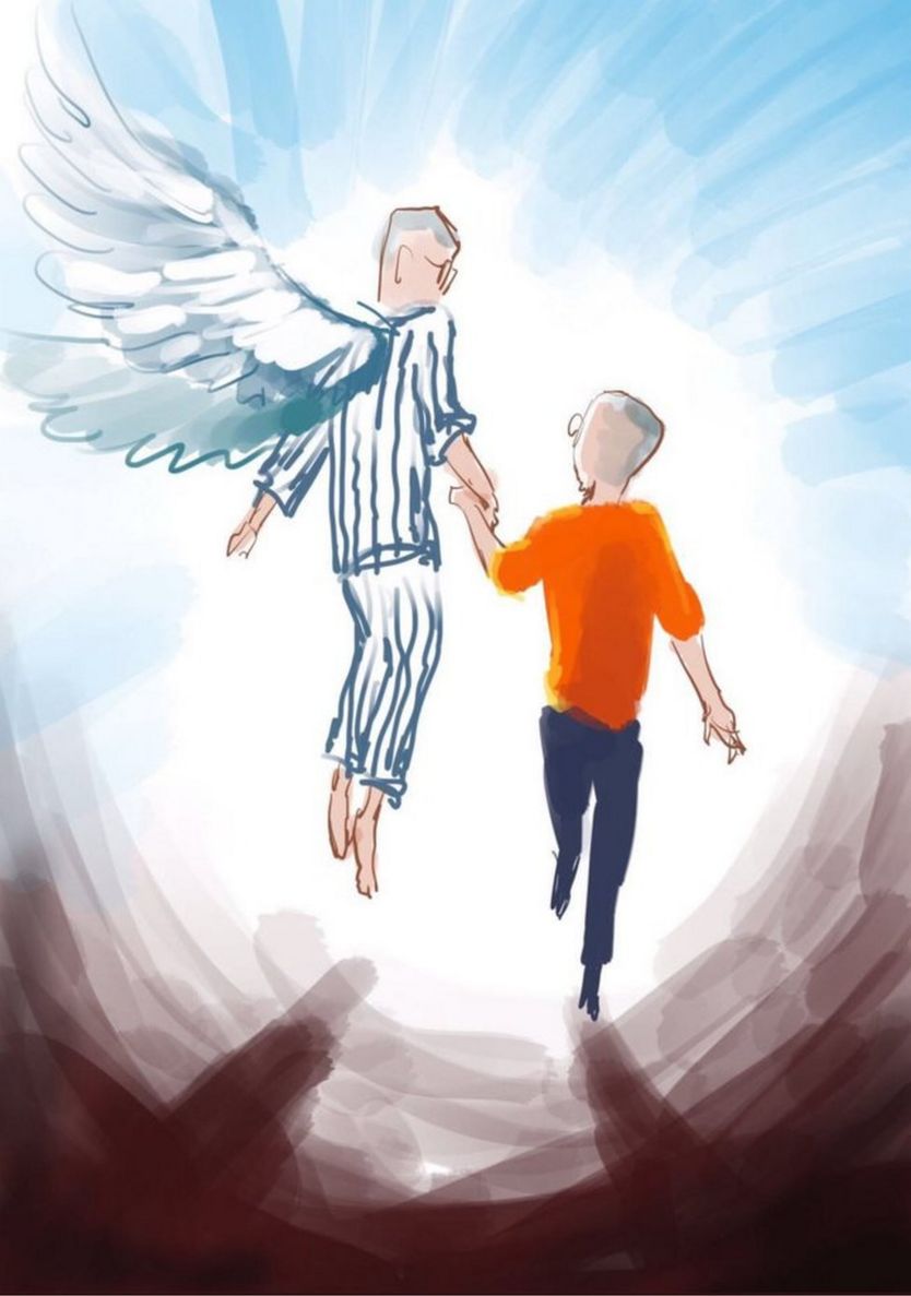 Phác họa vẽ tưởng nhớ ông Lưu Hiểu Ba