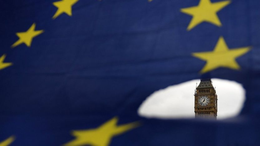 پرچم اتحادیه اروپا و بیگ بن