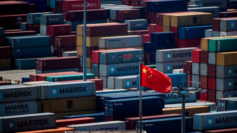 中國洋山港的一個貨櫃碼頭