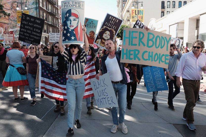 Protesta contra Trump el sábado 21 de enero de 2017 en Washington.