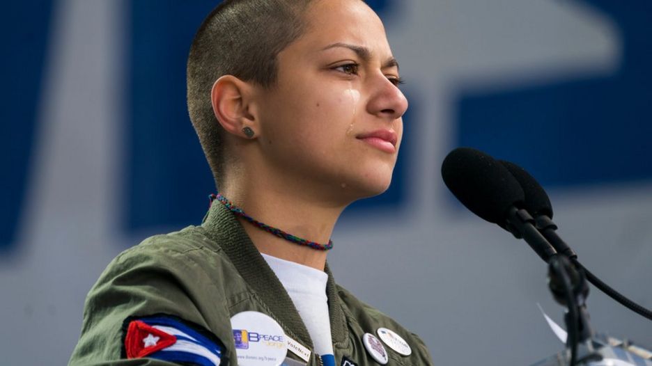 Emma González, estudiante de Marjorie Douglas High School en Parkland, Florida.