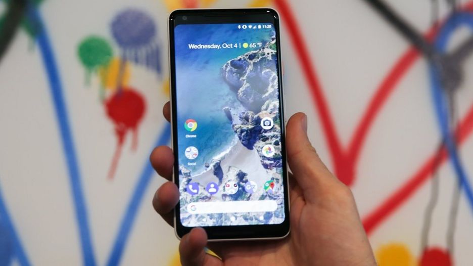 Google Pixel de frente