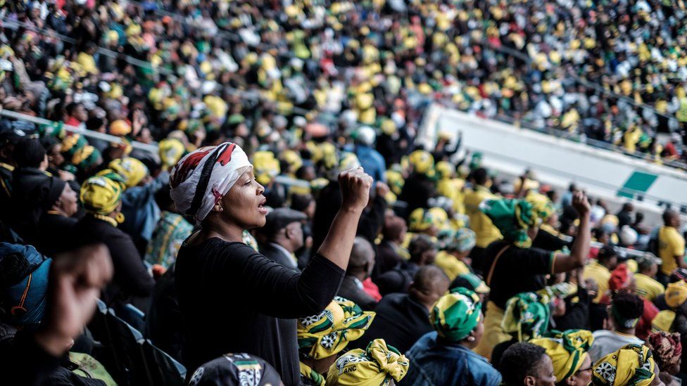 Memorial service of Winnie Madikizela-Mandela at the Orlando stadium in Soweto, South Africa.