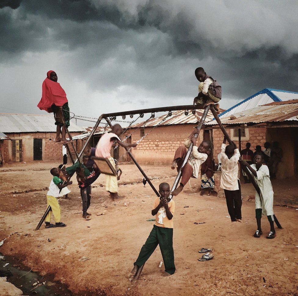 Children in a playground