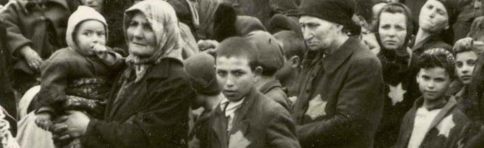 Hungarian Jews arrive in Auschwitz, 1944