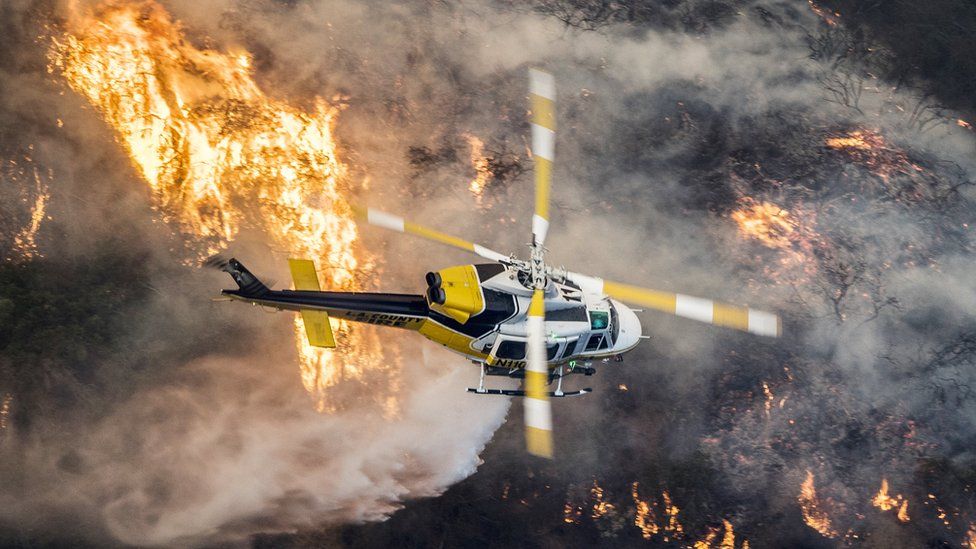 Incendio Skirball en California