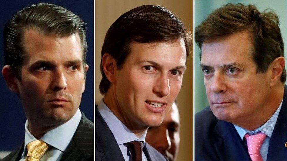 Ông Trump Jr, Kushner và Manafort