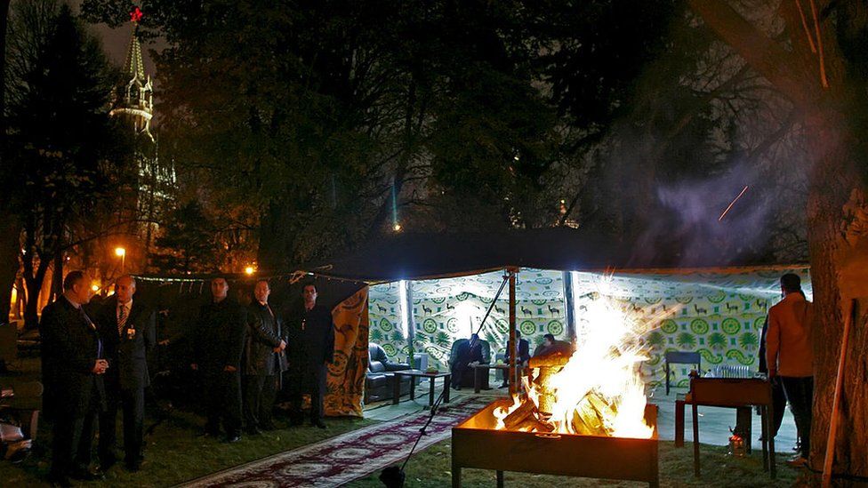 Шатер Каддафи в Кремле