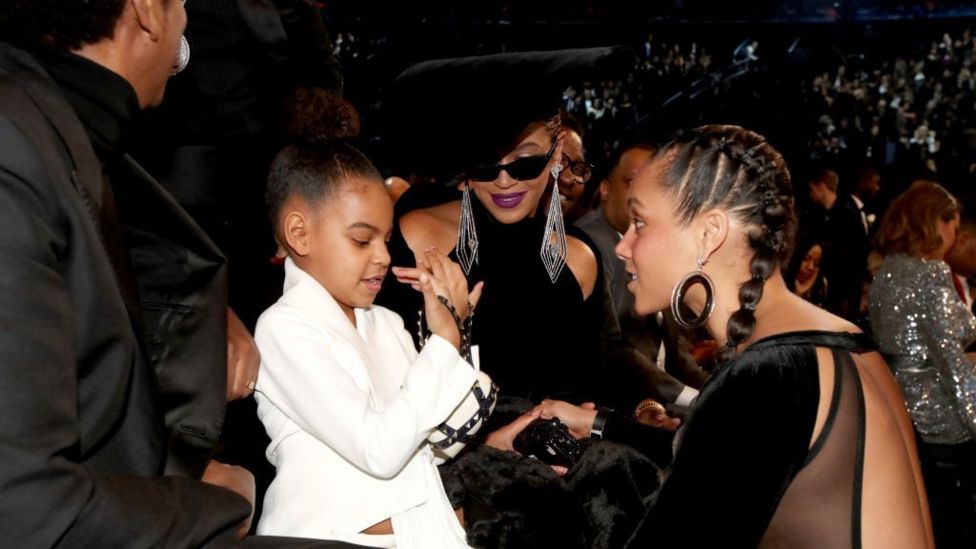 Alicia Keys with Beyonce and Blue Ivy Carter