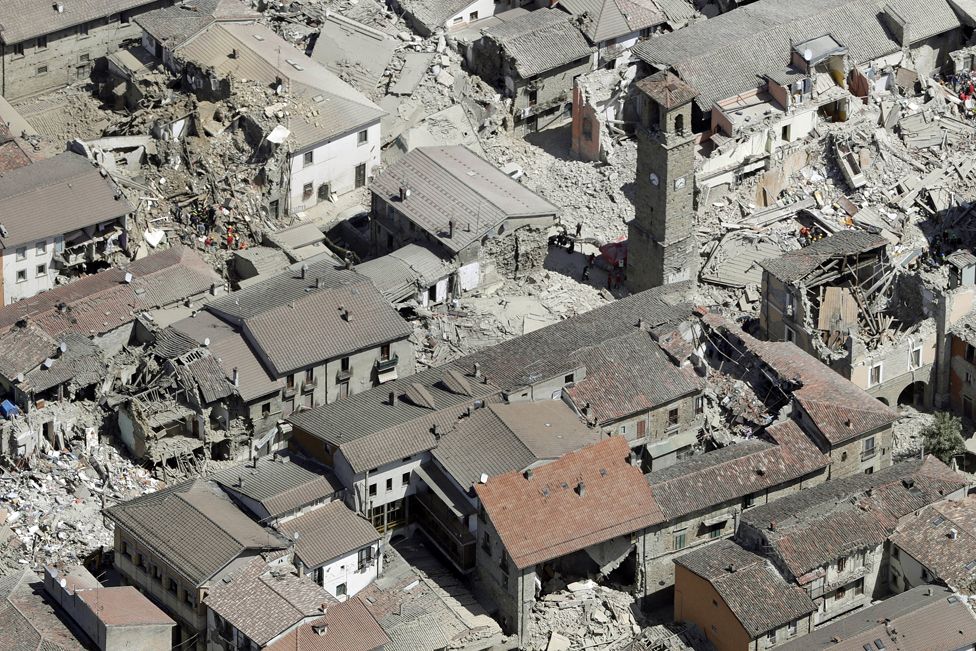 Image result for amatrice after earthquake