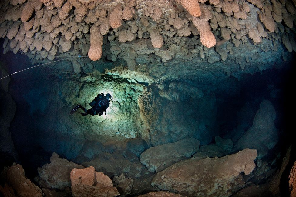 Dentro de la cueva