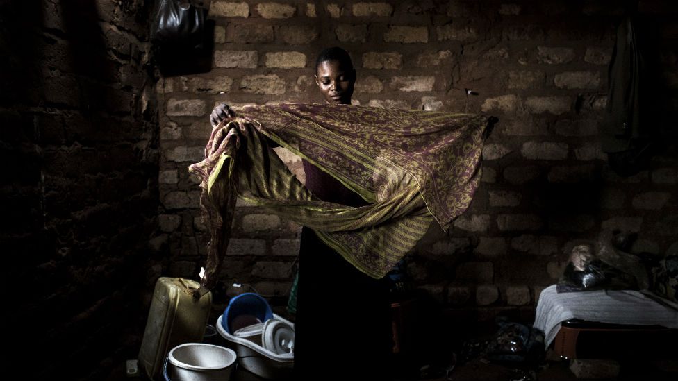 A woman in the Kasai region, Democratic Republic of Congo