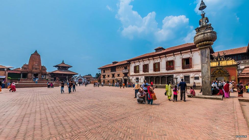 Bhaktapur's Durbar Square before the quake
