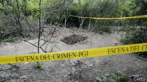 Fosa común en Iguala