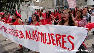 Marcha contra el feminicidio en Ecatepec