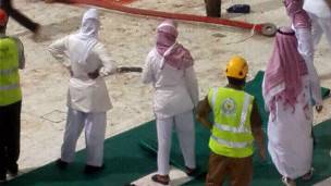 Interior de la Gran Mezquita de la Meca