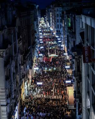 Marcha en Estambul